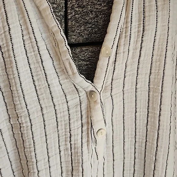 Joie striped shirt with button down vee - Picture 7 of 7